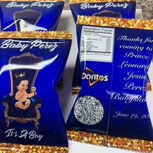 Custom chip bags custom Rice Krispies favors